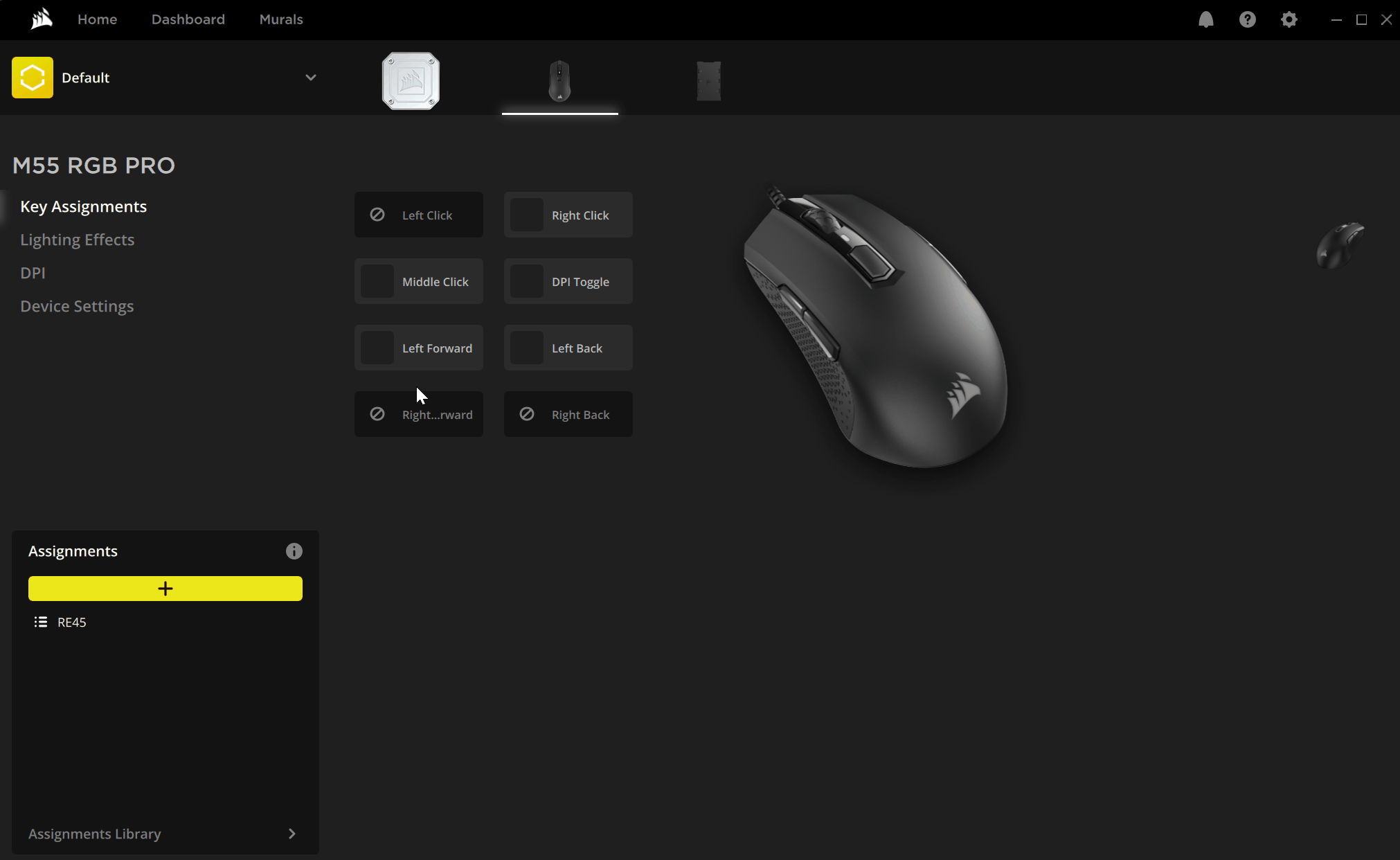 Remap your Left mouse button for enable left mouse button activation.